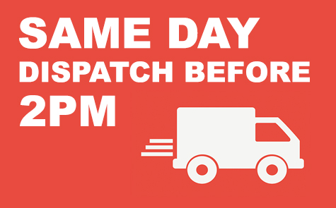 Same day dispatch for approved orders before 2pm